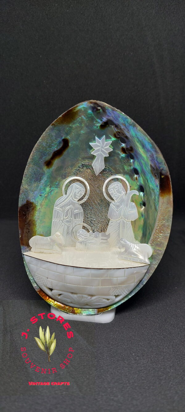 Mother of pearl handmade shell nativity jerusalem holy land bethlehem 100g