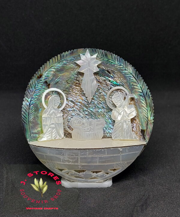 Mother of pearl handmade shell Nativity 50g