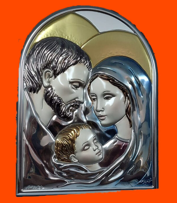 Holy Family Metal Icon